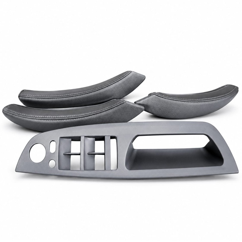x5 e70 x6 e71 kapı kolu set si̇yah deri̇ di̇ki̇şli̇ a51416975791