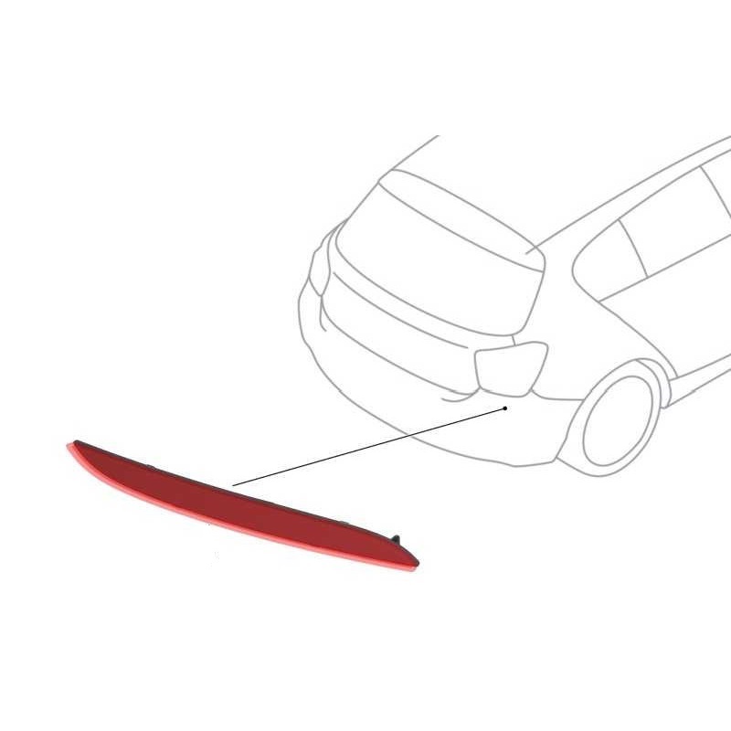 f20 arka tampon reflektörü sağ lci 63147363788
