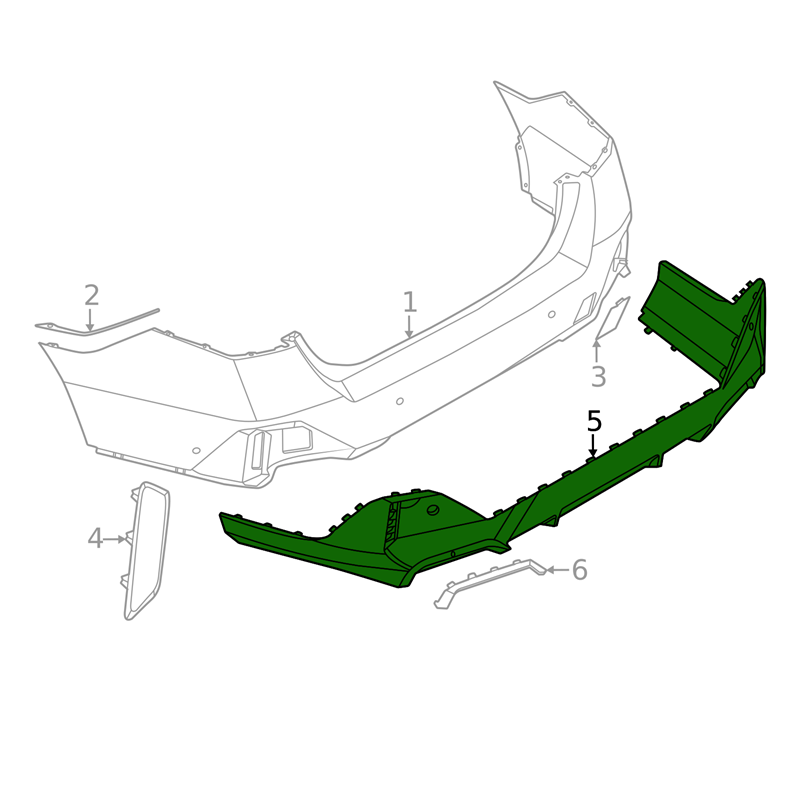 g60 arka tampon difüzörü m-tech 51125a5a723