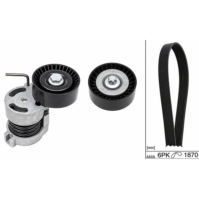 n45 v-kayış seti kasnak+kütük e87 ina 529004410