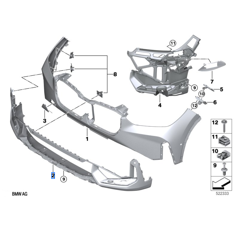 u11 ön tampon alt x li̇ne  51115a5aef0