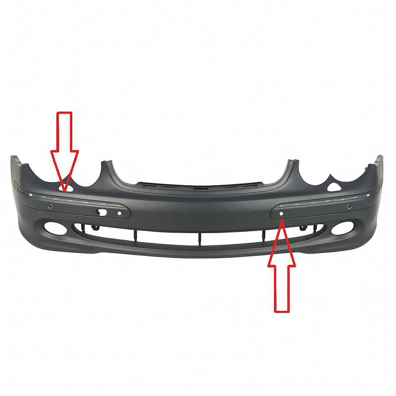 w209 ön tampon far yıkamalı park sensörlü nikelajlı 2002-2006 a2098850325